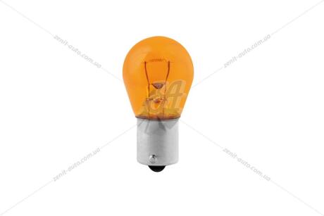 Лампа накаливания 12V PY21W BAU15s AMBER (оранж) (1-конт)(смещ.цоколь) (кратно 10) TESLA B52301