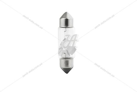 Лампа накаливания 12V C5W T11x38 SV8,5-8 (38мм) (освещение салона,номерного знака) (кратно 10) TESLA B85301