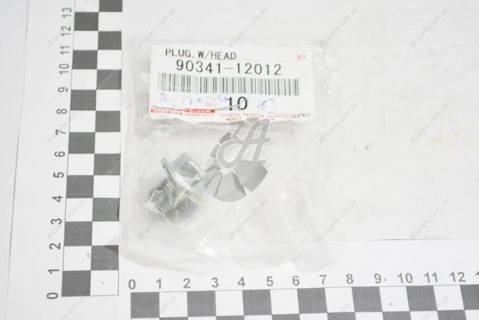 Пробка оливозливна ДВЗ Rav4 (12-, 18-) (90341-12012) TOYOTA 9034112012 (фото 1)