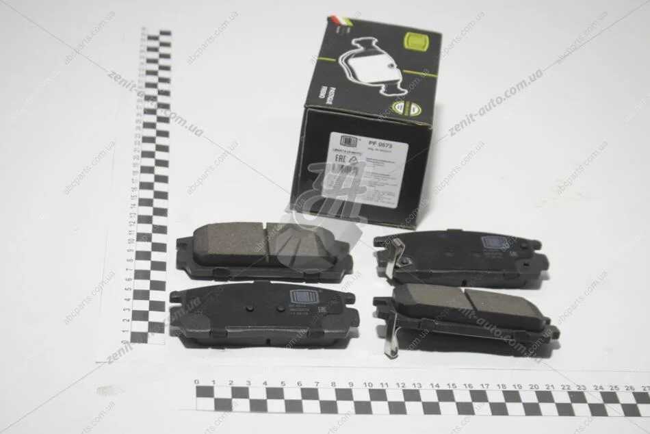 Колодки тормозные задн диск Chevrolet Captiva (06-) Trialli PF 0573 (фото 1)
