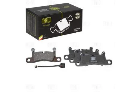 Колодки гальмівні VW Touareg II (10-)/Porsche Cayenne II (10-) задн диск (з датч.) Trialli PF 4394