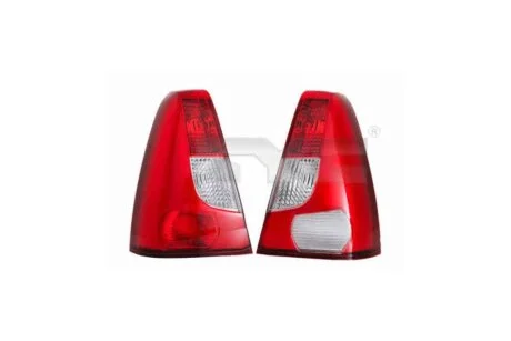 Ліхтар задній лівий Renault Logan (04-) прозорий з ПТФ (11-A758-A1-2B) TYC '11A758A12B