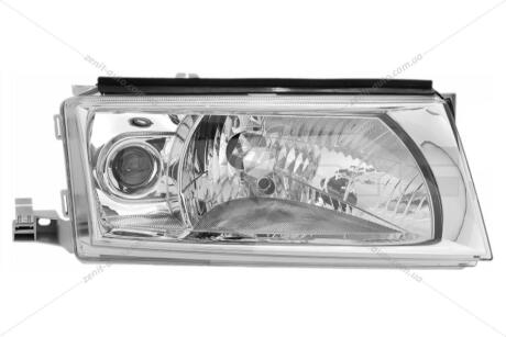 Фара ліва Skoda Octavia (00-) H3/H4 з ПТФ (20-6232-A5-2B) TYC '206232A52B