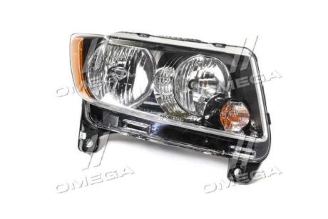 Фара правая Jeep Compass (11-) черная TYC '209165B01N