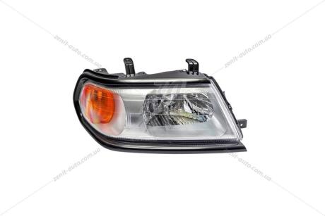 Фара правая Mitsubishi Pajero Sport (05-) H4 черная (20-B323-A5-6B) TYC '20B323A56B