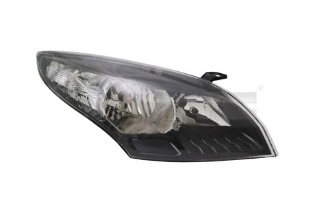Фара ліва Renault Megane III (09-) H7/H7 чорна (20-B876-A5-2B) TYC '20B876A52B