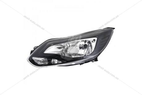 Фара права з моторчиком Ford Focus II (11-14) H1/H7 чорна (20-C569-A5-2B) TYC '20C569A52B