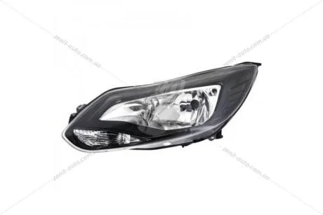 Фара права з моторчиком Ford Focus II (11-14) H1/H7 чорна (20-C569-A5-2B) TYC '20C569A52B