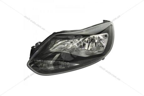 Фара ліва з моторчиком Ford Focus II (11-14) H1/H7 чорна (20-C570-A5-2B) TYC '20C570A52B