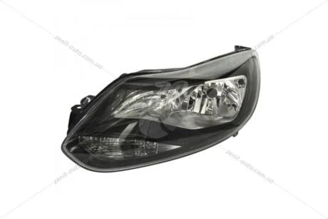 Фара ліва з моторчиком Ford Focus II (11-14) H1/H7 чорна (20-C570-A5-2B) TYC '20C570A52B