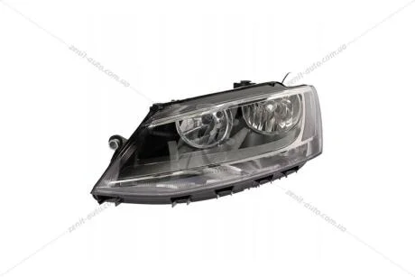 Фара левая с ДХО + моторчик VW Jetta (11-) EUR H7/H7 (20-C582-05-2B) TYC '20C582052B