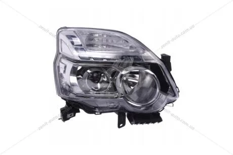 Фара права з моторчиком Nissan X-Trail T31 (13-14) H1/H11 (20-E401-E5-2B) TYC '20E401E52B