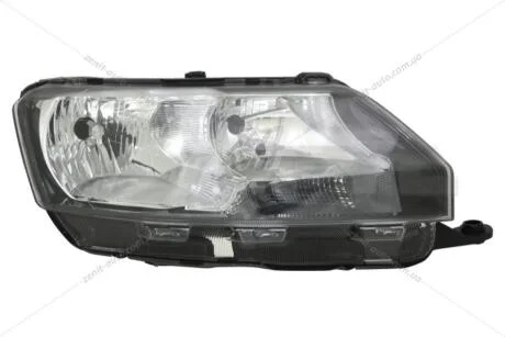 Фара права з моторчиком Skoda Rapid (12-) H7/H15 (20-F131-05-2B) TYC '20F131052B