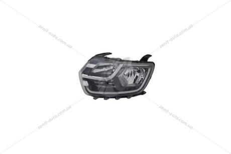 Фара ліва з мех. регулюванням Renault Duster II (18-) H7/H1 (20-G746-06-2B) TYC '20G746062B