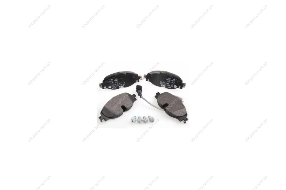 Колодки гальмівні перед (компл) VW Arteon, Golf/Skoda Karoq, Kodiaq/Audi Q2 (17-), T-Roc, Tiguan (16-)/Seat Leon (13-) (5Q0698151AH) VAG '5Q0698151AH (фото 1)