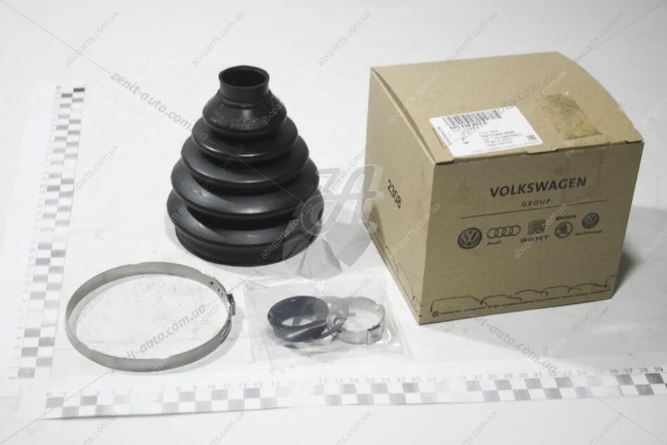 Пильовик ШРКШ зовніш. (компл) VW Caddy, Golf(-16), Jetta, Passat, Polo (06-)/Skoda Superb (-15), Fabia (11-) VAG 6R0498203A (фото 1)