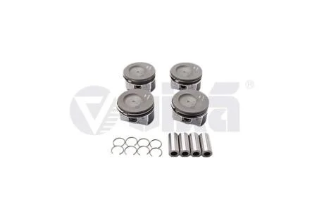 Комплект поршней (с пальцами и кольцами) Audi A1, A3/VW Golf/Skoda Octavia 1.2 (CBZB, CBZA) (10-) VIKA Vika '11071700301