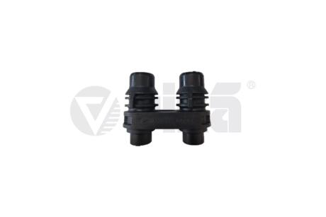 Трійник системи охолодження Audi A1/Skoda Octavia, Fabia,Rapid/VW Polo/Seat Ibiza, Leon, Toledo (02-22) Vika '11211893901