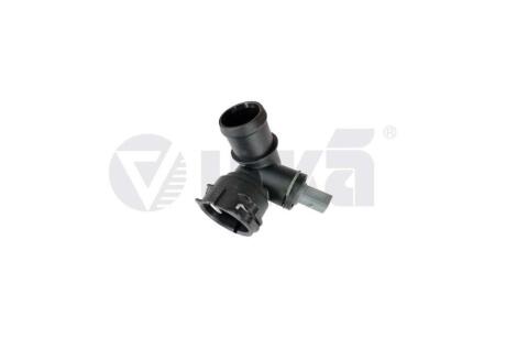 Фланец системы охлаждения (тройник) с датчиком Audi A3/Skoda Octavia, Superb/VW Golf, Passat/Seat Leon 1.0,1.2,1.4,1.6 (13-20) Vika '11221789801