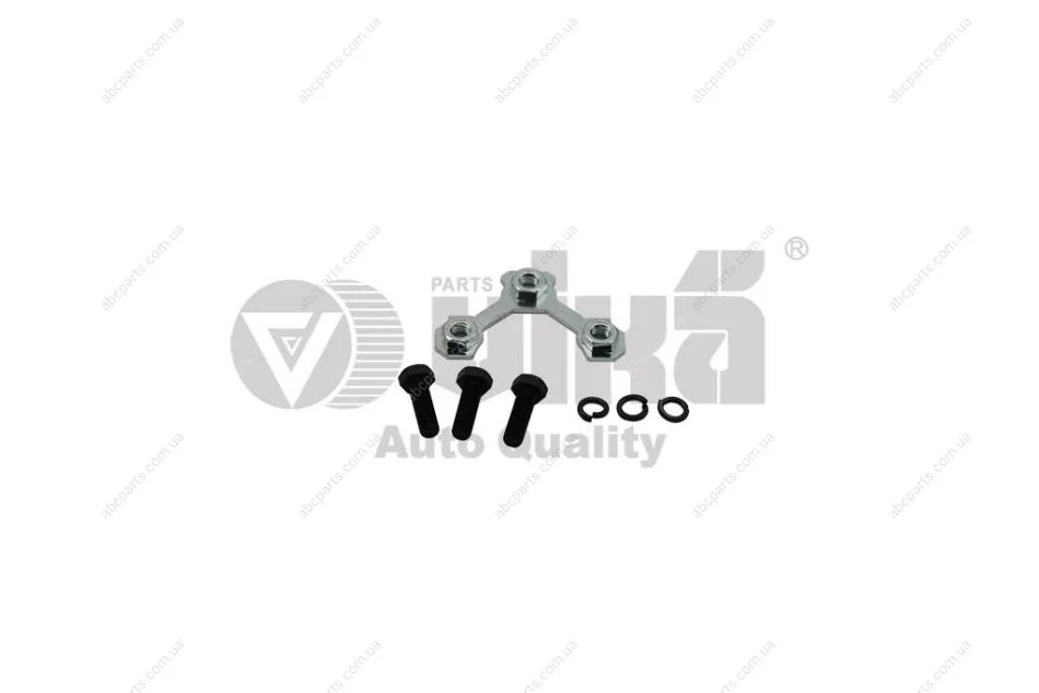 Пластина стопорна опори кульовий з болтами (комплект) Skoda Octavia (97-11)/VW Golf (96-03)/Audi A3 (97-03) VIKA Vika 44070083601 (фото 1)