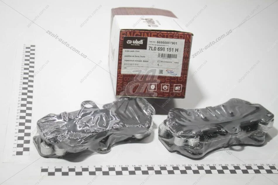 Колодки гальмівні передні VW Touareg (03-05) VIKA Vika 66980007901 (фото 1)