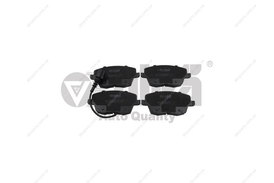 Колодки тормозные передние с датчиком износа Skoda Fabia (00-10)/VW Polo (02-10)/Seat Ibiza (02-05) VIKA Vika 66980009301 (фото 1)
