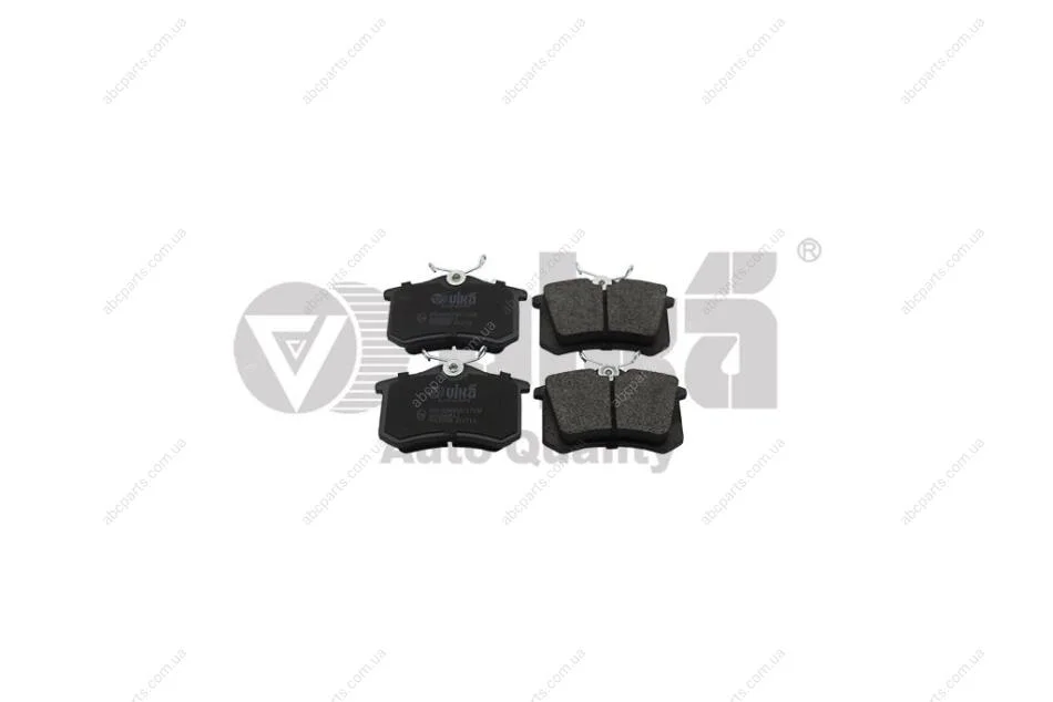 Колодки гальмівні задні Skoda Fabia (07-10,11-),Octavia (04-13),Rapid (14-)/VW Golf (04-13),Polo (02-)/Audi A3 (04-13) VIKA Vika 66981404901 (фото 1)