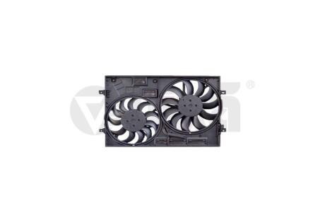Вентилятор радіатора в зборі з корпусом 350/320 мм VW Tiguan/Seat Ateca (16-) Vika '91210728501