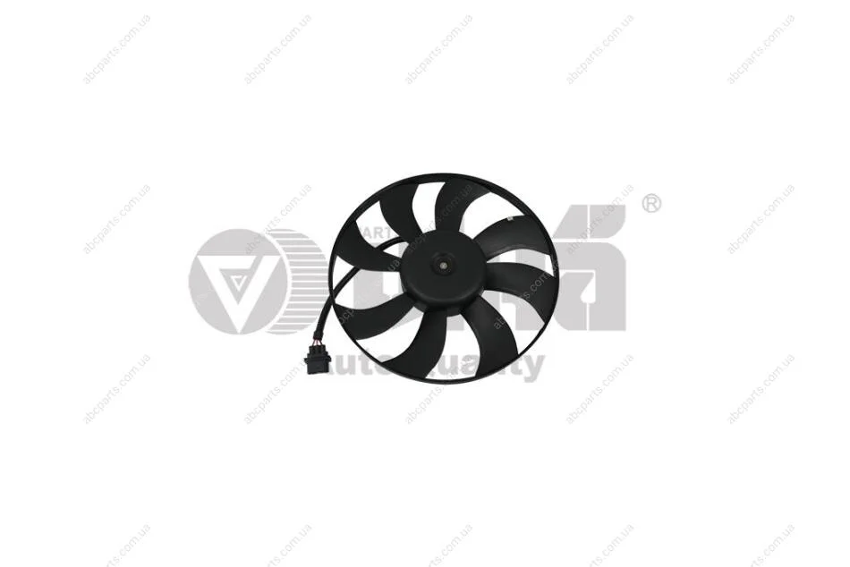 Вентилятор радіатора 100W Skoda Fabia (00-04,05-10), Roomster (06-10)/VW Polo (02-10)/Seat Ibiza (02-05,06-10) VIKA Vika 99590015601 (фото 1)