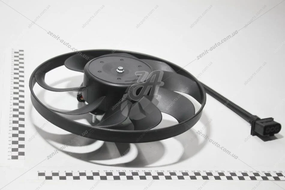 Вентилятор радиатора 220/60W Skoda Fabia (00-08), Octavia (97-11)/VW Golf (03-06), Polo (02-10) VIKA Vika 99590017901 (фото 1)