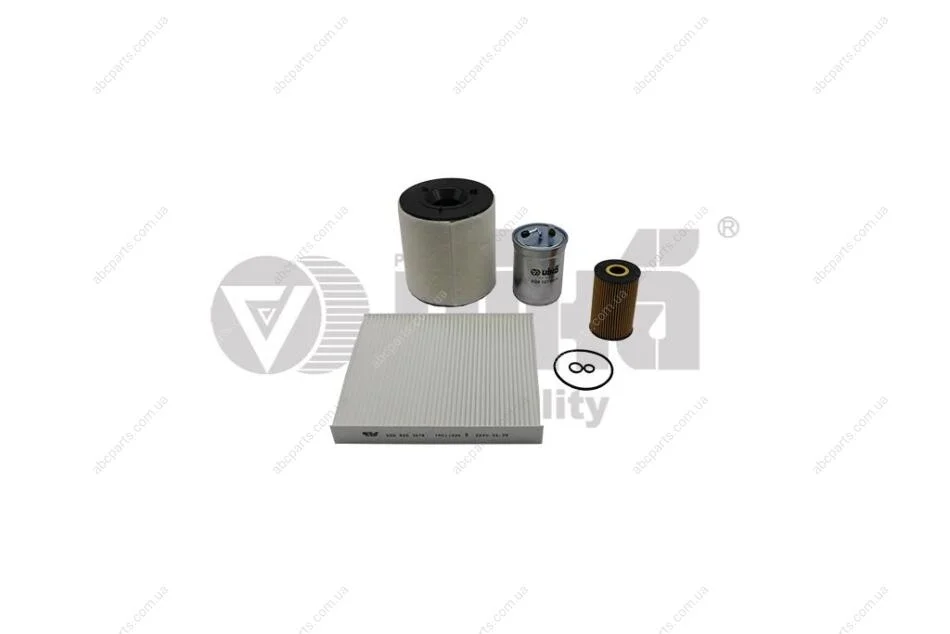 Комплект фильтров (4шт) Skoda Fabia (11-15)/VW Polo (10-12)/Seat Ibiza (09-11)/Audi A1 (11-14) 1.6,2.0 бенз/диз VIKA Vika K11783601 (фото 1)
