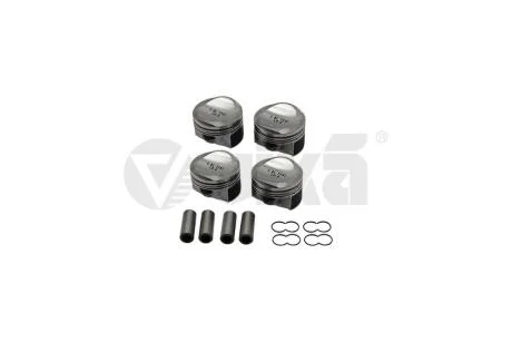 Комплект поршней с кольцами и пальцами (4шт) VW Passat B6/Skoda Octavia II/Audi A3, A4 1.8 TSI (04-) VIKA Vika K11786101