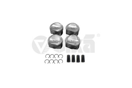 Комплект поршней з кільцями та пальцями Skoda Octavia, Superb/Audi A3, A5,TT/VW Passat 1.8 (06-) Vika K11786301