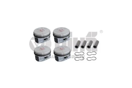 Комплект поршней с кольцами и пальцами (4шт) Skoda Octavia (96-00)/VW Passat (96-00)/audi A4 (94-00),A6 (97-05) vika Vika K11787701