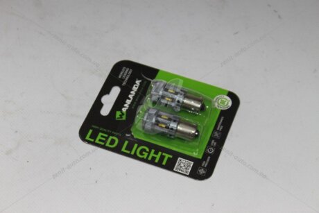 Лампа світлодіодна P21W R5W 12V BA15S (1156) 21W 2000Lm (20x51mm) (1-конт) (Yes canbus) (кратно 2) WANLANDA '115618606SMD