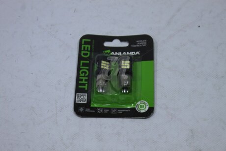 Лампа світлодіодна P21W R5W 12V BA15S (1156) 5W 2500Lm (19x50mm) (1-конт) (Yes canbus) (кратно 2) WANLANDA '1156303030SMDAA