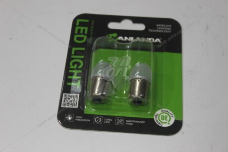 Лампа світлодіодна P21W R5W 12V BA15S (1156) 0,48W 60Lm (17x34mm) (1-конт) (No canbus) (кратно 2) WANLANDA '1156LED001