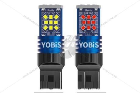 Лампа светодиодная W21/5W 12V (7443) 4,6W 1000Lm (15x60mm) (2-конт) (Yes canbus) (кратно 2) WANLANDA '7443201624SMD
