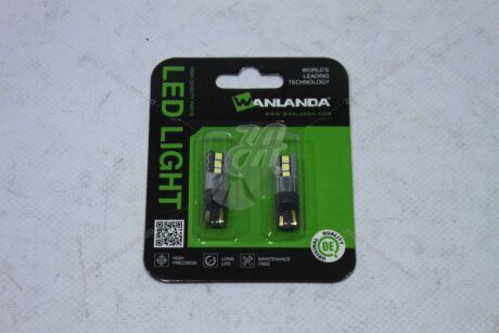 Лампа світлодіодна T10 12V 2,5W 600Lm (10x31mm)(Yes canbus) (кратно 2) WANLANDA 'T1030306 12V30V