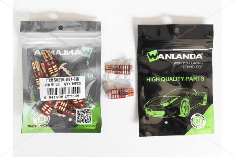Лампа светодиодная T10 12V 2,16W 360Lm (11x31mm)(Yes canbus) (кратно 10) WANLANDA 'T10401415B