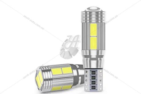 Лампа светодиодная T10 12V 2,16W 800Lm (12x38mm)(Yes canbus) (кратно 2) WANLANDA 'T10563010JMTJ