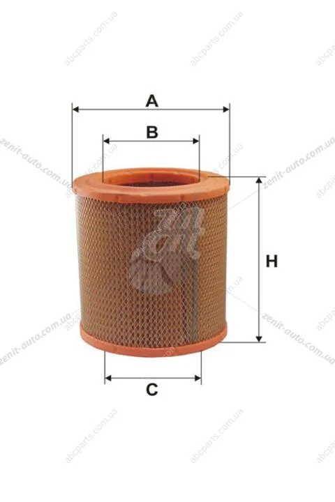 Фільтр повітряний Alfa Romeo AR 6/8/Iveco Daily/Grinta I, Daily/Grinta II (A=160, B=100, C=100, H=178) WIX WIX FILTERS WA6441 (фото 1)