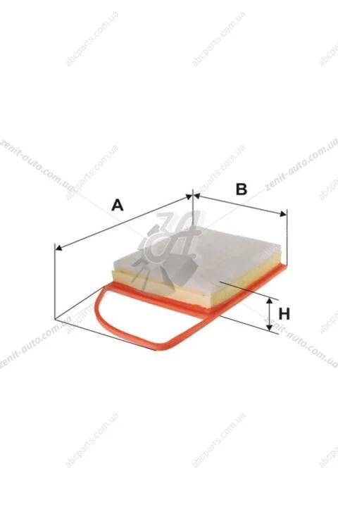 Фильтр воздушный Citroen Berlingo III, C3 II, C3 Picasso, C4, C4 II, C4 Picasso, C5 II, DS3, DS4 WIX WIX FILTERS WA9663 (фото 1)