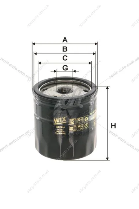 Фильтр масляный Ford C-Max II / Grand C-Max, Edge, Focus III, Galaxy III, Kuga II, Mondeo V, S-Max II WIX WIX FILTERS WL7524 (фото 1)