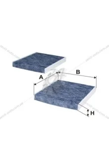 Фільтр салону (вугільний) BMW Serie 5 (F10/F11/F18), Serie 5 GT (F07GT), Serie 6 (F12), Serie 7 (F01 WIX WIX FILTERS WP2015