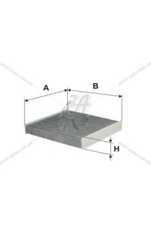 Фільтр салону (вугільний) Dacia Logan II, Sandero II, Renault Captur, Clio IV, Logan II, Sandero II WIX WIX FILTERS WP2111