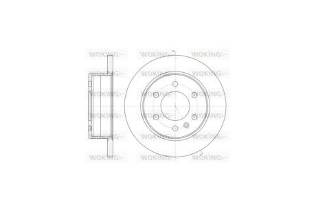 Диск тормозной задний (кратно 2) (Remsa) MB Sprinter II VW Crafter WOKING D61035.00