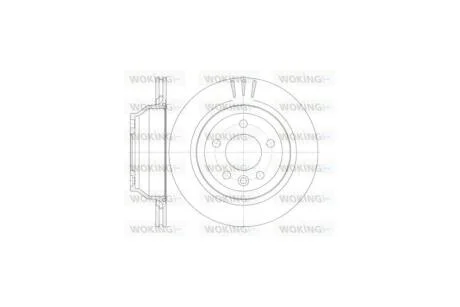 Диск гальмівний задній (кратно 2) (вир-во Remsa) VW T5 >10 WOKING D61160.10