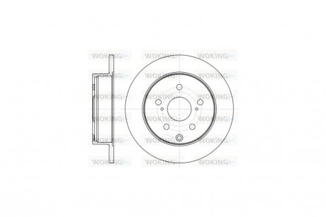 Диск тормозной Toyota Rav4 III IV / задн WOKING D61188.00