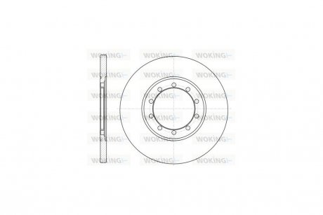 Диск тормозной Ford Tranzit 06>14 / задн WOKING D61201.00